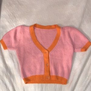 KNIT SWEATER CROP TOP